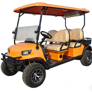 Carrito de Golf Eléctrico Todoterreno Negro, Homologado para Circular por la Calle, con 4 Asientos, Vehículo de Turismo para Complejos Turísticos y Parques, Sin Reseñas Aún - Product Image 1