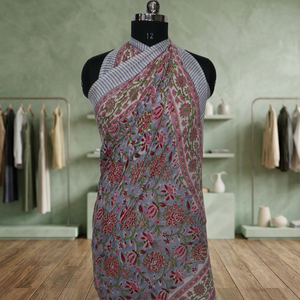 Nouvelle Arrivée Robe de Plage Sarong Imprimée Fleurie 100% Coton Respirant pour Femme, Vente en Gros, Fabrication Indienne Personnalisée - Product Image 2