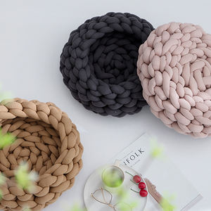 Cuscino per <span class=keywords><strong>schienale</strong></span> Mw fodera per cuscino lavorata a maglia con linea spessa per la decorazione - Product Image 3