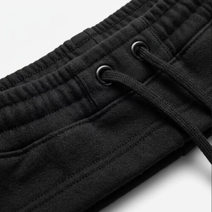 OEM Custom <b>High</b> Quality Logo 400GSM French Terry Men Sweat Shorts Black Streetwear Heavyweight Oversized Above <b>Knee</b> Gym Shorts - Product Image 5