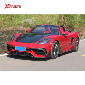 Lèvre de pare-chocs avant XTREME en fibre de carbone style PD pour <span class=keywords><strong>Porsche</strong></span> 718 982 Cayman Boxster, spoiler avant, diffuseur, séparateur, pièces automobiles - Product Image 6