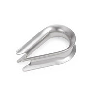 Gerrison Anneau de protection pour câble métallique en acier inoxydable 304, type cœur de poulet, à large ouverture et verrouillable, Chine continentale