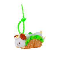 Nouvelle série créative inspirée des influenceurs : Pendentifs, jouets en peluche, porte-clés et décorations œuf poché et hot-dog pour bébés/tout-petits