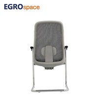 EGROspace Chaise de visiteur de bureau ergonomique pour la direction, en maille, professionnelle et de luxe, à dossier moyen, vente en gros en usine