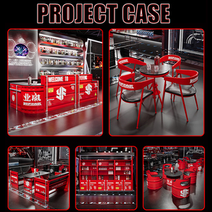 Set Tavolo Alto e Sedie in Ferro Industriale per Ristorante - Ecologico e Facile da Pulire per Palestre, Hotel e Uso Esterno - Product Image 5