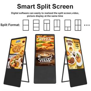 Écran d'affichage publicitaire numérique portable 4K de 43, 50 et 55 pouces pour l'intérieur, fournisseur de signalétique numérique et de panneaux de menu pour magasins de détail - Modèle 2026 - Product Image 4
