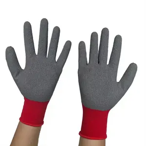 Fast Delivery Knitted Latex Coated Crinkle Hand Manufacturers In China Neoprene Medical Gloves Safety Gloves For Work