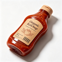 Etiquetas Personalizadas para Frascos de Ketchup Haoxuan, Etiquetas Autoadhesivas en Relieve de Papel Kraft para Envases de Alimentos Premium