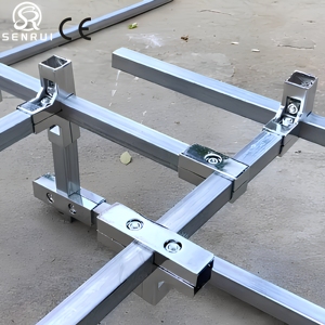 Raccord d'angle carré en alliage d'aluminium, collier de serrage pour tuyau métallique, raccords de main courante, connecteur de garde-corps en acier galvanisé, fixations de garde-corps structurel - Product Image 3