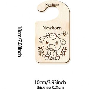 Wholesale Newborn Classification Tag Elegant Wooden Divider With Engraved for Baby Clothes Organizer - Product Image 4