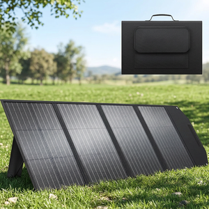 แผงโซลาร์แบบพับได้100W ประสิทธิภาพสูง, IP68แผงโซลาร์เซลล์แบบพกพากันน้ำปรับขาตั้งได้ USB Type-C ที่ชาร์จแบบพกพาได้สำหรับการตั้งแคมป์ - Product Image 1