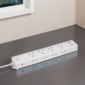 Chiến thắng Sao ST-2308U đ<span class=keywords><strong>a</strong></span> chức năng tinh khiết dây đồng 4 cử<span class=keywords><strong>a</strong></span> hàng AC220-250V 2500W board điện Dải mở rộng ổ cắm với 2USB - Product Image 5