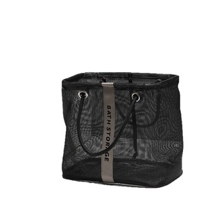 Portable Mesh Toiletries Storage <b>Bin</b> Rectangle Nylon Breathable Design Standing Type Home Use - Product Image 5