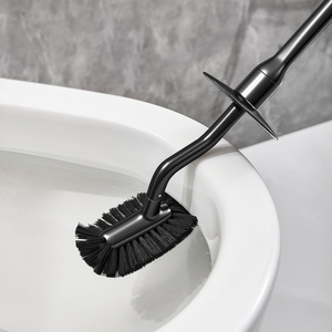 Soporte OEM para cepillo de inodoro de plástico con mango, juego de limpieza combinado con piedras flotantes, soporte de plástico para cepillo de inodoro para baño - Product Image 1