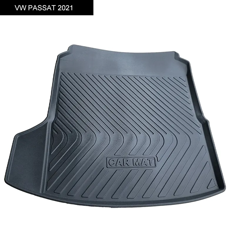 VW Passat2021用のプロフェッショナルプロダクションアンチスキッドスタイルTPEカーリアトランクマット