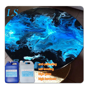 Resina epoxi de mesa Resina epoxi de alto brillo de cristal Sin COV Resina epoxi líquida autonivelante <span class=keywords><strong>A</strong></span> y B para pintura <span class=keywords><strong>artesa</strong></span> - Product Image 3