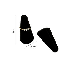 Soporte de exhibición de joyería de anillo de fibra ultrafina Soporte DE BODA lujoso para anillos de escaparate Contenedor Premium para exhibición de anillos - Product Image 6