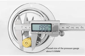 뜨거운 판매 실리콘 오일 글리세린 충전 압력계 M20 * 1.5 축 방향 플랜지 가장자리 전기 접촉 압력 게이지 - Product Image 6