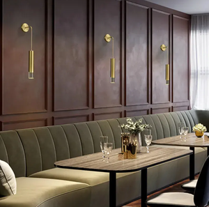 Zeal Lighting Brass Sconce <b>Light</b> Bedside <b>Living</b> <b>Room</b> vintage Long Strip gold <b>Led</b> Wall Lamp - Product Image 3