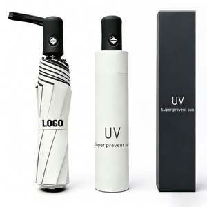 Wholesale Promo Business Gift 3 <b>Folding</b> Umbrella Sun Rain Water-Repellent Custom Logo 3-<b>Folding</b> Umbrella With Uv Protection - Product Image 1