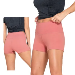 Yoga Shorts Fitness For Women Gym Sportswear Three Quarter Pants Nude Slim Pantaloncini sportiva da donna Ladies High Quality