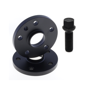 Excellent Quality Italian Hubcentric Black <b>Wheel</b> <b>Spacers</b> Kit 12/16/20mm 5x120 72.6 with With R13 Ball Seat Black Lug Bolts - Product Image 1