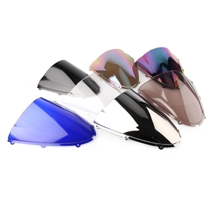 Parabrisas de plástico ABS para motocicleta, doble burbuja, <span class=keywords><strong>ZX6R</strong></span> para <span class=keywords><strong>Kawasaki</strong></span>, 2005, <span class=keywords><strong>2006</strong></span>, 2007, 2008, ZX636, 2005-<span class=keywords><strong>2006</strong></span> - Product Image 2