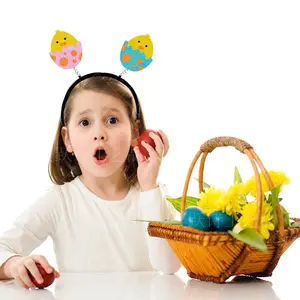 Fashion Hot Sale Cute Bunny Ears Headbands Cosplay Easter Party Plush Carrot Rabbit Ears Headband