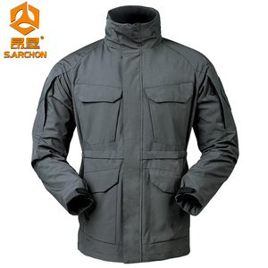 Chaqueta táctica espía para hombre M65 cortavientos medio largo impermeable al aire libre <span class=keywords><strong>ropa</strong></span> de carga funcional - Product Image 3