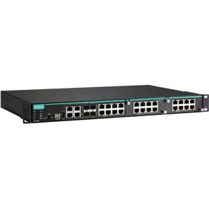 Switch Ethernet para Montaje en Rack Moxa IKS-6728A-8PoE-4GTXSFP-HV-T de 28 Puertos PoE para Redes Empresariales - Product Image 1