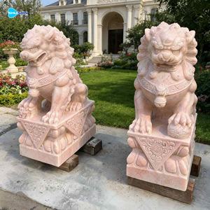 Estatua <span class=keywords><strong>de</strong></span> León <span class=keywords><strong>de</strong></span> Piedra Natural Decorativa <span class=keywords><strong>para</strong></span> Jardín, Escultura <span class=keywords><strong>de</strong></span> Perro Foo Chino <span class=keywords><strong>de</strong></span> Tamaño Real - Product Image 4