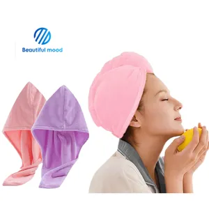 स्पॉट पदोन्नति सांस जल्दी सुखाने तेजी से शोषक महिलाओं मुड़ स्कार्फ microfiber सूखी बाल तौलिया