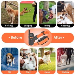 2700 ft Bark <span class=keywords><strong>Dog</strong></span> <span class=keywords><strong>Alarm</strong></span> Wasserdichte elektrische Fernbedienung Anti Bark Harness wiederauf lad bares Hunde trainings halsband mit Fernbedienung - Product Image 6