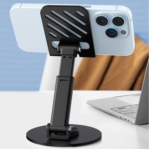 Anti-Slip 360 Rotating Portable Foldable <b>Desktop</b> <b>Stand</b> Universal Metal Mobile Holder for Phone - Product Image 5