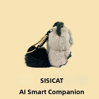 SISICAT AI Bambola di Peluche Parlante, Animale Interattivo, Gatto di Peluche, Giocattolo Imbottito