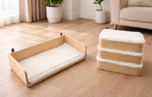 Étagère murale en bois moderne sur mesure, facile à assembler, forme unique, style escalade - Product Image 3
