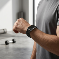 Montre connectée GE54, bracelet intelligent ECG, moniteur de fréquence cardiaque et d'oxygène sanguin, tracker sportif Bluetooth pour poignet