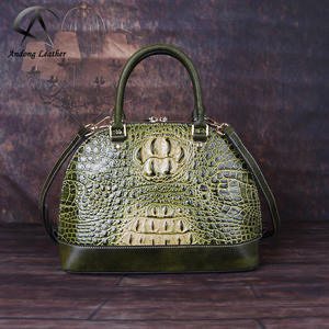 Sac à main Andong pour femmes et filles, en cuir de vache véritable, sac à bandoulière tendance, sac à main rétro - Product Image 1