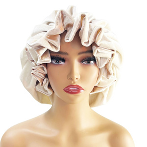 HZM-22360 hiver velours <span class=keywords><strong>Bonnet</strong></span> femmes Satin doublé réversible sommeil Bonnets <span class=keywords><strong>chimio</strong></span> Cap Turban chapeau <span class=keywords><strong>Bonnet</strong></span> - Product Image 6