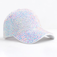 Cappello da Baseball con strass intarsiato,