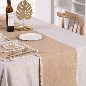 <span class=keywords><strong>Chemin</strong></span> de <span class=keywords><strong>table</strong></span> en lin <span class=keywords><strong>jute</strong></span> personnalisé <span class=keywords><strong>chemin</strong></span> de <span class=keywords><strong>table</strong></span> en macramé brodé de <span class=keywords><strong>dentelle</strong></span> de luxe pour la fête de mariage vente en gros - Product Image 2