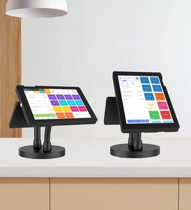 Support de comptoir POS double tablette verrouillable, support de sécurité pour bureau, kiosque double tablette pour iPad 10,9 pouces 11 pouces - Product Image 6
