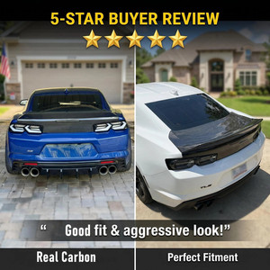 ฝาท้ายท้ายรถคาร์บอนไฟเบอร์คุณภาพสูงสไตล์ AC สำหรับ Chevrolet Camaro เจนเนอเรชันที่6 ZL1 SS ปี2016 <span class=keywords><strong>2018</strong></span> 2020 - Product Image 4