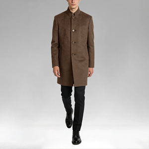 メンズカジュアル冬用ロングコート ロシア風冬用コート メンズウール冬用ロングジャケット＆コート - Product Image 2