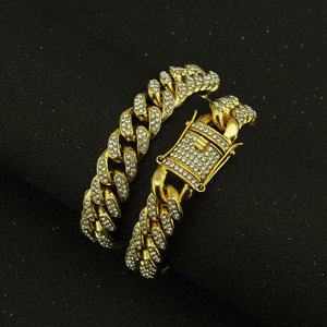 Hip Hop Explosive Diamond-encrusted Men's <b>Bracelet</b> - Product Image 3