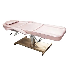 Cama de Masaje de Belleza Ajustable de Estilo Europeo, Resistente, Color Rosa, Cama Facial - Product Image 1