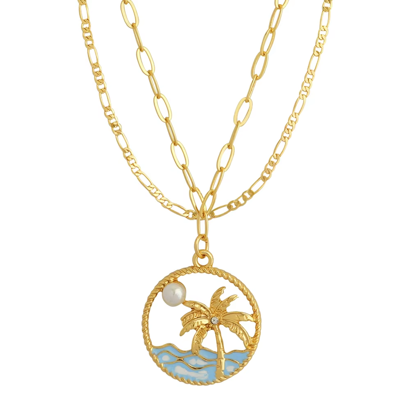 Fashion Pendant Necklace French Fashion 18K
