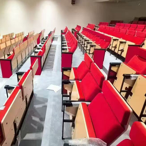 Sièges d'auditorium en tissu de coton et lin en fer forgé de <span class=keywords><strong>haute</strong></span> qualité chaises de rangée de grand théâtre sièges d'auditorium chaises de cinéma - Product Image 4