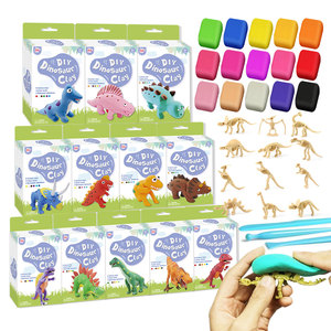 Pâte à modeler dinosaure, jouets dinosaures DIY <span class=keywords><strong>pour</strong></span> les enfants <span class=keywords><strong>de</strong></span> 3 <span class=keywords><strong>ans</strong></span> et plus, kit d'arts et d'artisanat, cadeaux créatifs <span class=keywords><strong>pour</strong></span> filles et garçons, kit d'artisanat en argile DIY - Product Image 1