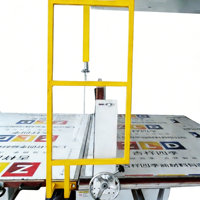 Vente directe usine – Machine de découpe verticale semi-automatique motorisée et contrôlée par PLC 380V pour la découpe de rouleaux de mousse PU